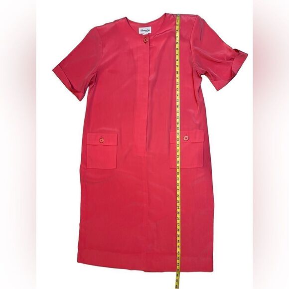 VTG Henry Lee coral pink midi length house dress muumuu robe - Picture 7 of 9